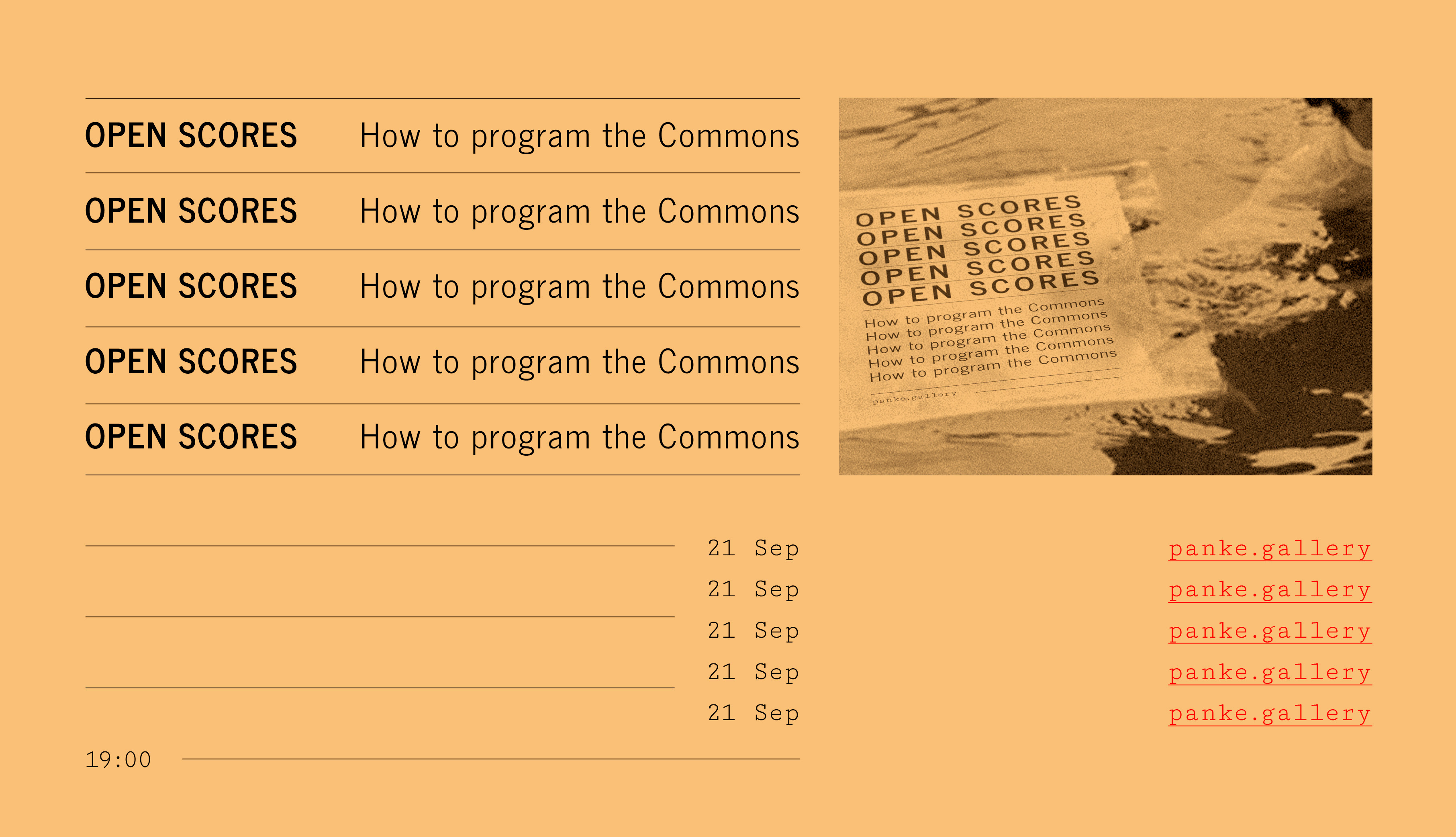 OPEN SCORES. How to program the Commons creating commons